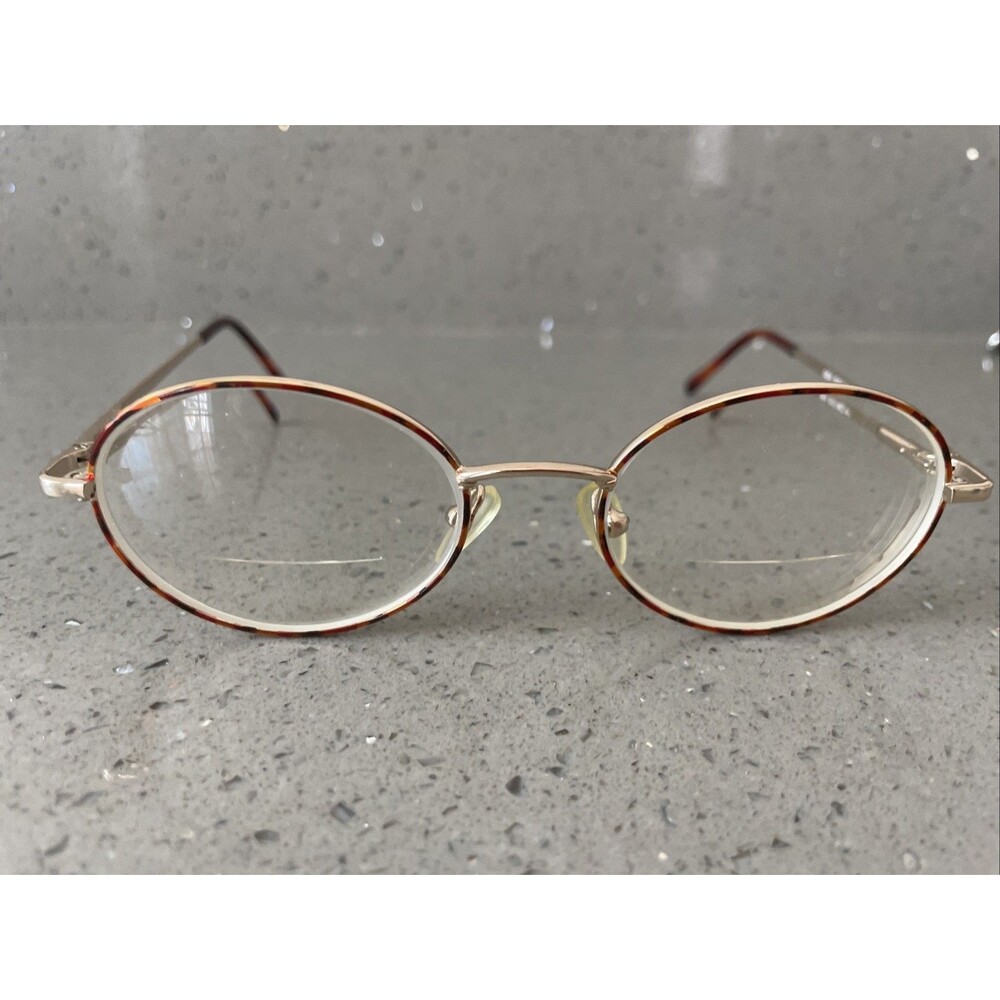 Boulevard Boutique Eyeglasses Glasses Frames ONLY 50-19-140 GDA gold round full
